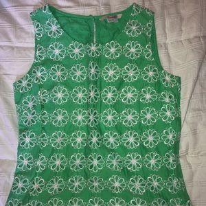 Women’s Green Flower Top